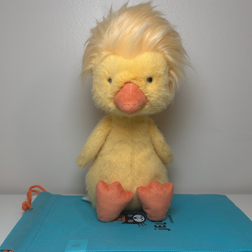 AUTHENTIC Jellycat DORIT DUCKLING W./ Dust bag BNWT Easter Soft Plush Toy